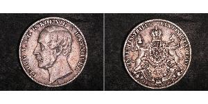 1 Thaler Kingdom of Hanover (1814 - 1866) Silver George V of Hanover (1819 - 1878)