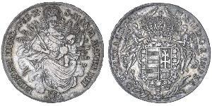 1 Thaler Kingdom of Hungary (1000-1918) Silver Joseph II, Holy Roman Emperor  (1741 - 1790)