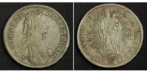 1 Thaler Kingdom of Hungary (1000-1918) Silver Maria Theresa of Austria (1717 - 1780)