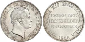 1 Thaler Kingdom of Prussia (1701-1918) Silver Frederick William IV of Prussia (1795 - 1861)