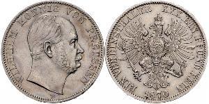 1 Thaler Kingdom of Prussia (1701-1918) Silver Wilhelm I, German Emperor (1797-1888)