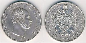 1 Thaler Kingdom of Prussia (1701-1918) Silver Wilhelm I, German Emperor (1797-1888)