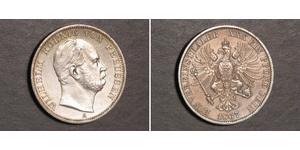 1 Thaler Kingdom of Prussia (1701-1918) Silver Wilhelm I, German Emperor (1797-1888)