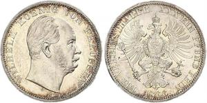 1 Thaler Kingdom of Prussia (1701-1918) Silver Wilhelm I, German Emperor (1797-1888)