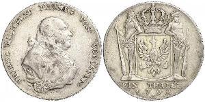 1 Thaler Kingdom of Prussia (1701-1918) Silver Frederick William II of Prussia