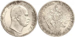 1 Thaler Kingdom of Prussia (1701-1918) Silver Wilhelm I, German Emperor (1797-1888)