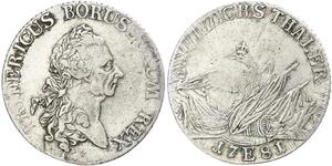 1 Thaler Kingdom of Prussia (1701-1918) Silver Frederick II of Prussia (1712 – 1786)