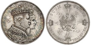 1 Thaler Kingdom of Prussia (1701-1918) Silver Wilhelm I, German Emperor (1797-1888)