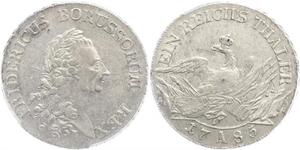 1 Thaler Kingdom of Prussia (1701-1918) Silver Frederick II of Prussia (1712 – 1786)