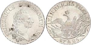 1 Thaler Kingdom of Prussia (1701-1918) Silver Frederick II of Prussia (1712 – 1786)