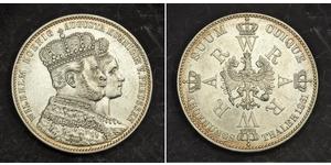1 Thaler Kingdom of Prussia (1701-1918) Silver Wilhelm I, German Emperor (1797-1888)