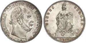 1 Thaler Kingdom of Prussia (1701-1918) Silver Wilhelm I, German Emperor (1797-1888)