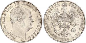 1 Thaler Kingdom of Prussia (1701-1918) Silver Frederick William IV of Prussia (1795 - 1861)