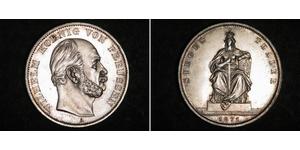 1 Thaler Kingdom of Prussia (1701-1918) Silver Wilhelm I, German Emperor (1797-1888)