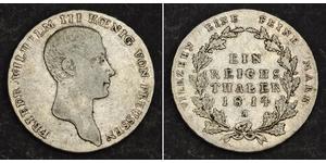 1 Thaler Kingdom of Prussia (1701-1918) Silver Frederick William III of Prussia (1770 -1840)