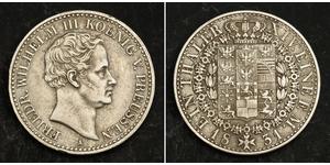 1 Thaler Kingdom of Prussia (1701-1918) Silver Frederick William III of Prussia (1770 -1840)