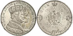 1 Thaler Kingdom of Prussia (1701-1918) Silver Wilhelm I, German Emperor (1797-1888)