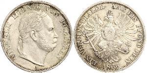 1 Thaler Kingdom of Prussia (1701-1918) Silver Wilhelm I, German Emperor (1797-1888)