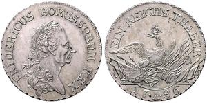 1 Thaler Kingdom of Prussia (1701-1918) Silver Frederick II of Prussia (1712 – 1786)