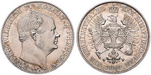 1 Thaler Kingdom of Prussia (1701-1918) Silver Frederick William IV of Prussia (1795 - 1861)