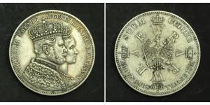 1 Thaler Kingdom of Prussia (1701-1918) Silver Wilhelm I, German Emperor (1797-1888)