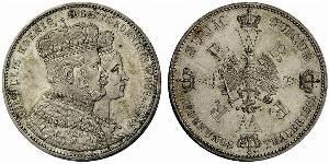 1 Thaler Kingdom of Prussia (1701-1918) Silver Wilhelm I, German Emperor (1797-1888)