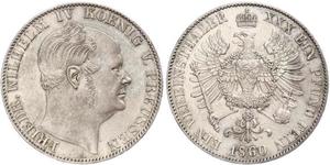 1 Thaler Kingdom of Prussia (1701-1918) Silver Frederick William IV of Prussia (1795 - 1861)