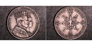 1 Thaler Kingdom of Prussia (1701-1918) Silver Wilhelm I, German Emperor (1797-1888)