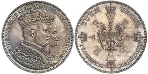 1 Thaler Kingdom of Prussia (1701-1918) Silver Wilhelm I, German Emperor (1797-1888)