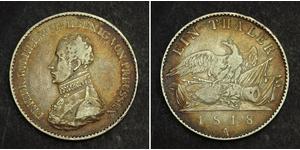 1 Thaler Kingdom of Prussia (1701-1918) Silver Frederick William III of Prussia (1770 -1840)