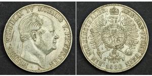 1 Thaler Kingdom of Prussia (1701-1918) Silver Frederick William IV of Prussia (1795 - 1861)