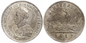 1 Thaler Kingdom of Prussia (1701-1918) Silver Frederick William III of Prussia (1770 -1840)