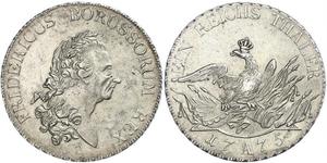 1 Thaler Kingdom of Prussia (1701-1918) Silver Frederick II of Prussia (1712 – 1786)