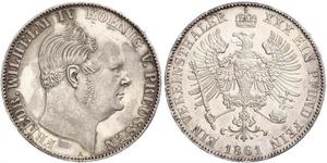 1 Thaler Kingdom of Prussia (1701-1918) Silver Frederick William IV of Prussia (1795 - 1861)