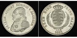 1 Thaler Kingdom of Saxony (1806 - 1918) Silver Frederick Augustus I of Saxony