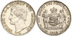 1 Thaler Kingdom of Saxony (1806 - 1918) Silver John of Saxony