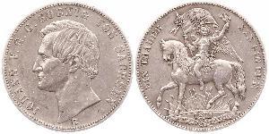 1 Thaler Kingdom of Saxony (1806 - 1918) Silver John of Saxony