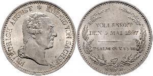 1 Thaler Kingdom of Saxony (1806 - 1918) Silver Frederick Augustus I of Saxony