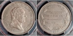 1 Thaler Kingdom of Saxony (1806 - 1918) Silver Frederick Augustus I of Saxony