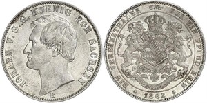 1 Thaler Kingdom of Saxony (1806 - 1918) Silver John of Saxony