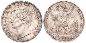 1 Thaler Kingdom of Saxony (1806 - 1918) Silver John of Saxony