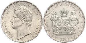 1 Thaler Kingdom of Saxony (1806 - 1918) Silver John of Saxony