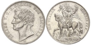 1 Thaler Kingdom of Saxony (1806 - 1918) Silver John of Saxony