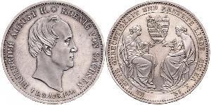 1 Thaler Kingdom of Saxony (1806 - 1918) Silver Frederick Augustus II of Saxony