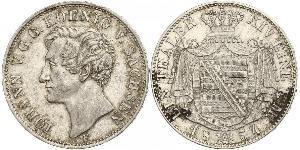 1 Thaler Kingdom of Saxony (1806 - 1918) Silver John of Saxony