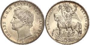 1 Thaler Kingdom of Saxony (1806 - 1918) Silver John of Saxony