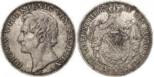 1 Thaler Kingdom of Saxony (1806 - 1918) Silver John of Saxony