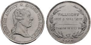 1 Thaler Kingdom of Saxony (1806 - 1918) Silver Frederick Augustus I of Saxony