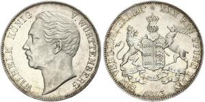 1 Thaler Kingdom of Württemberg (1806-1918) Silver William I of Württemberg