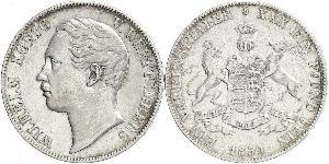 1 Thaler Kingdom of Württemberg (1806-1918) Silver William I of Württemberg